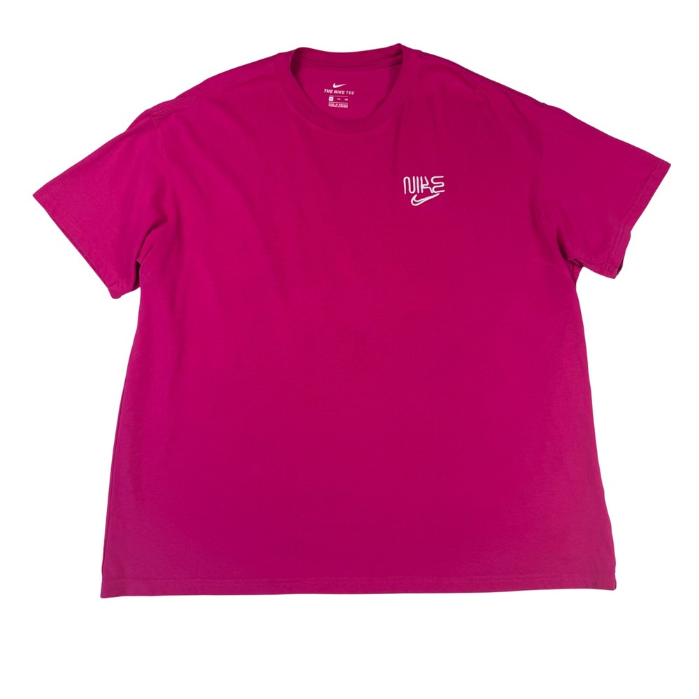 Nike Mens Miami City Neon Palm Graphic Tee T-"Shirt Magenta Pink XXL 2XL Casual